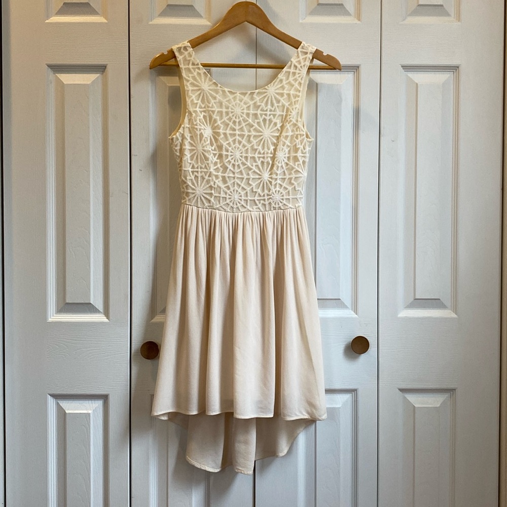 Dina Be, Small, Blush, High-low dress.